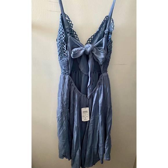 Dusty Blue Dress Boho - Picture 3 of 3